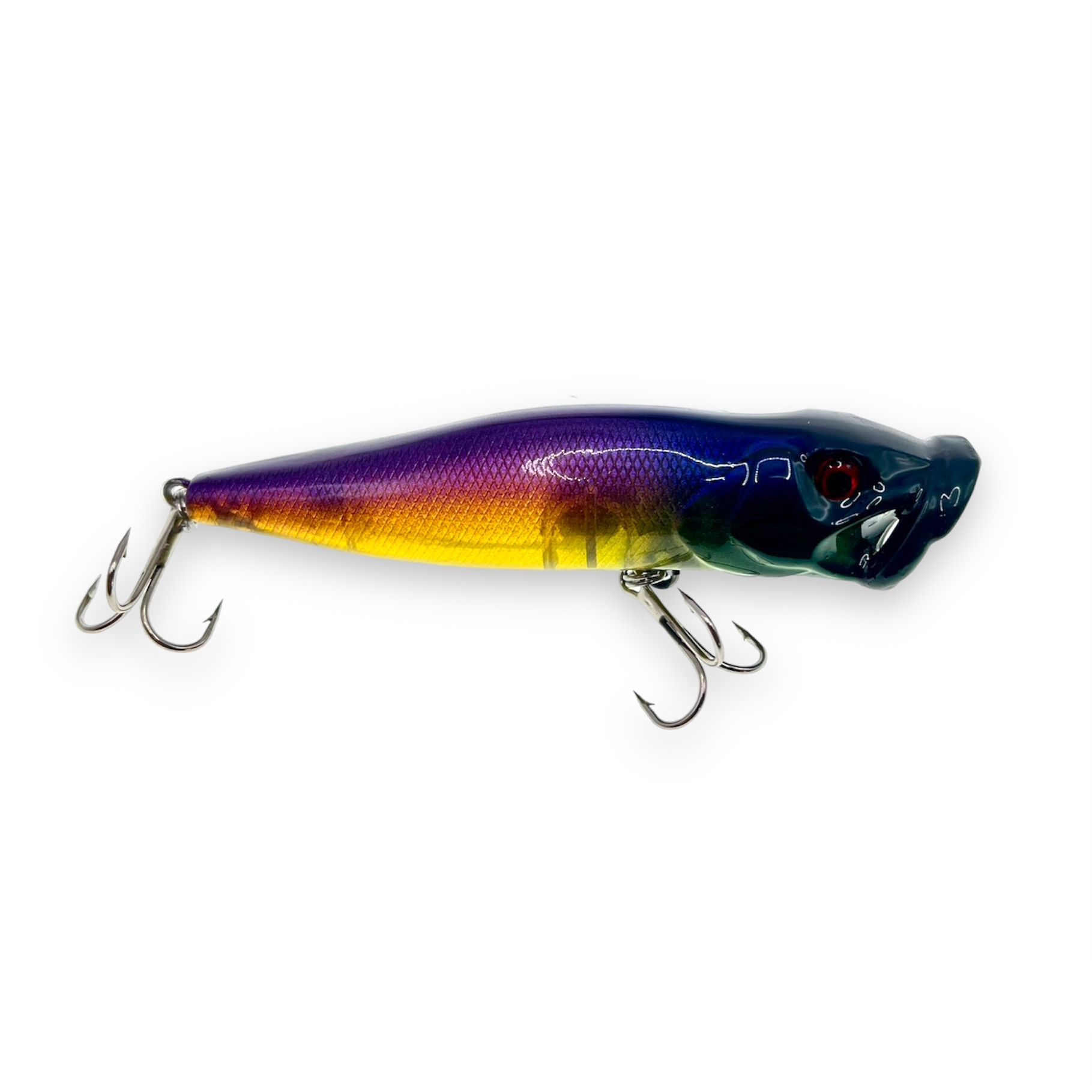 Custom Painted Top Water Popper Bruiser